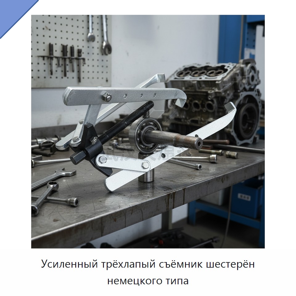 Усиленный трёхлапый съёмник шестерён немецкого типа