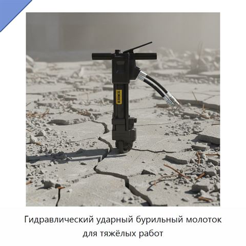 Гидравлический ударный бурильный молоток для тяжёлых работ