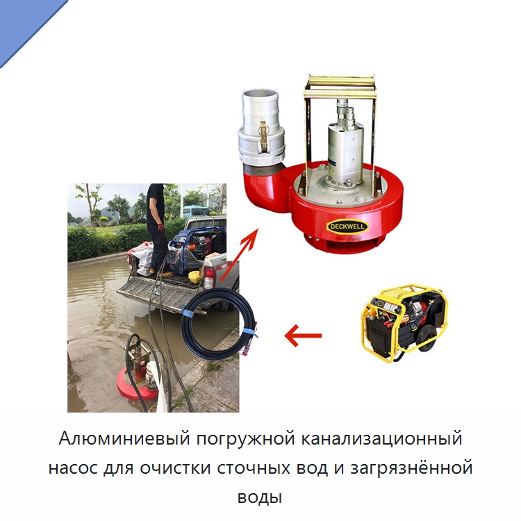 Алюминиевый погружной канализационный насос для очистки сточных вод и загрязнённой воды — Насосы
