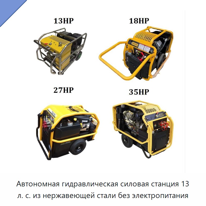 Автономная гидравлическая силовая станция 13 л. с. из нержавеющей стали без электропитания — Прочие гидравлические инструменты