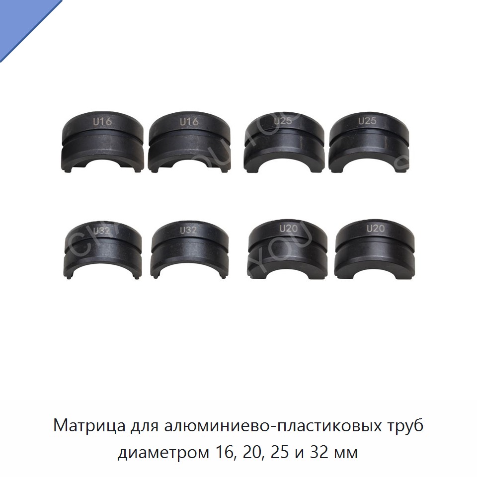 Матрица для алюминиево-пластиковых труб диаметром 16, 20, 25 и 32 мм