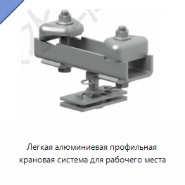 Легкая алюминиевая профильная крановая система для рабочего места