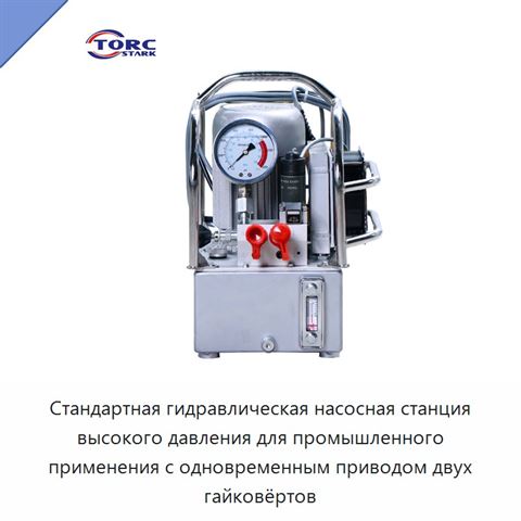 Стандартная гидравлическая насосная станция высокого давления для промышленного применения с одновременным приводом двух гайковёртов