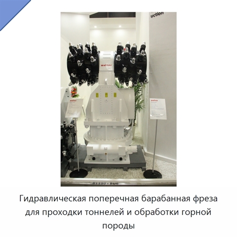 Гидравлическая поперечная барабанная фреза для проходки тоннелей и обработки горной породы