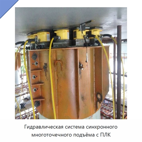 Гидравлическая система синхронного многоточечного подъёма с ПЛК