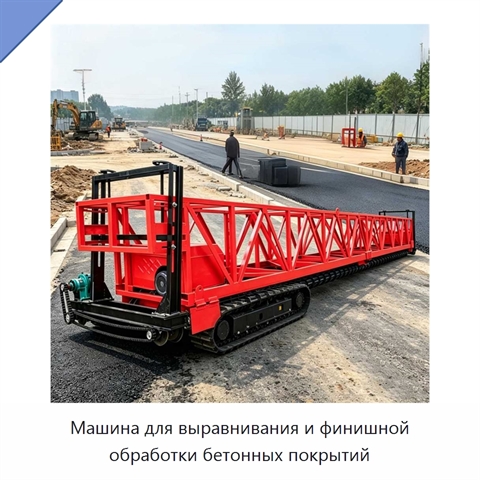 Машина для выравнивания и финишной обработки бетонных покрытий