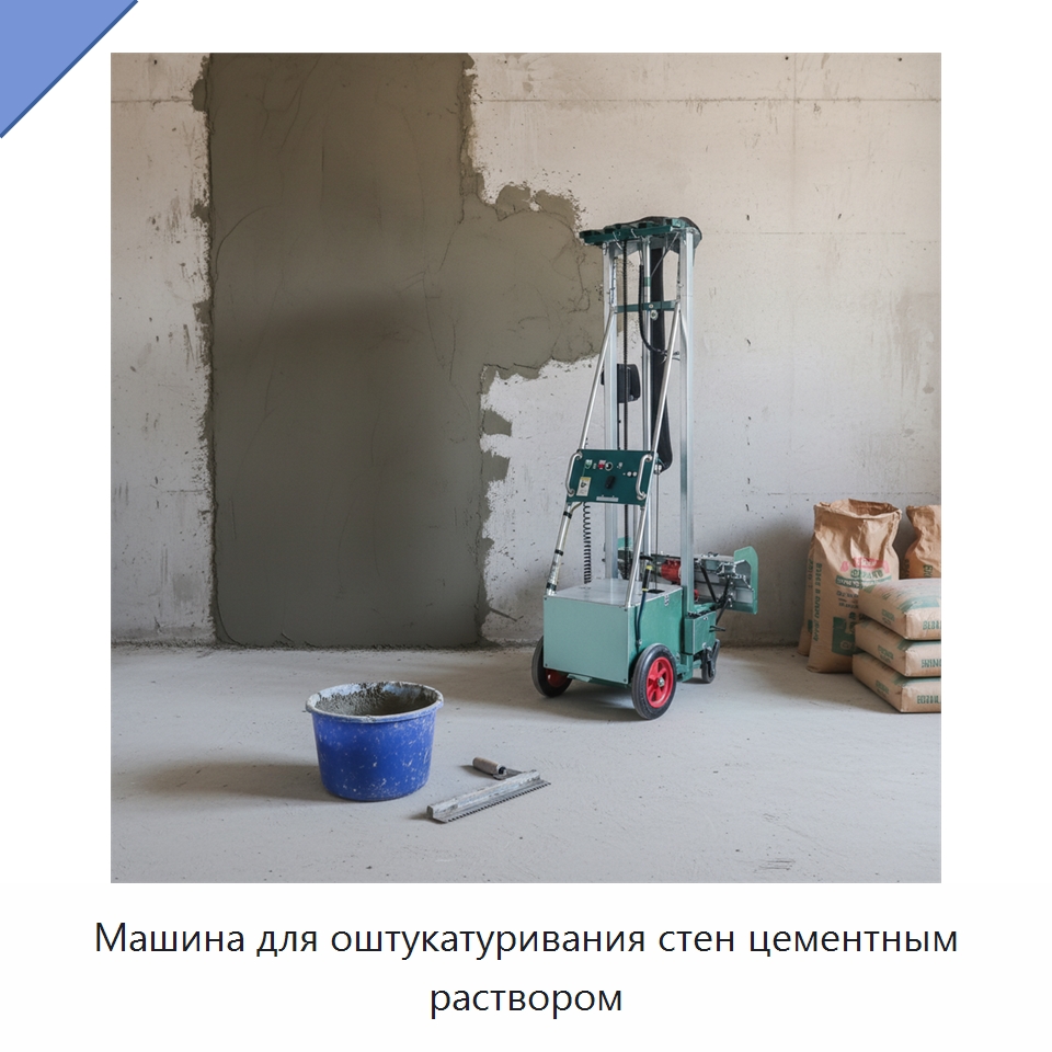 Машина для оштукатуривания стен цементным раствором — Штукатурные машины