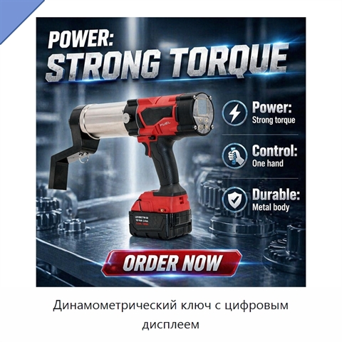 Динамометрический ключ с цифровым дисплеем