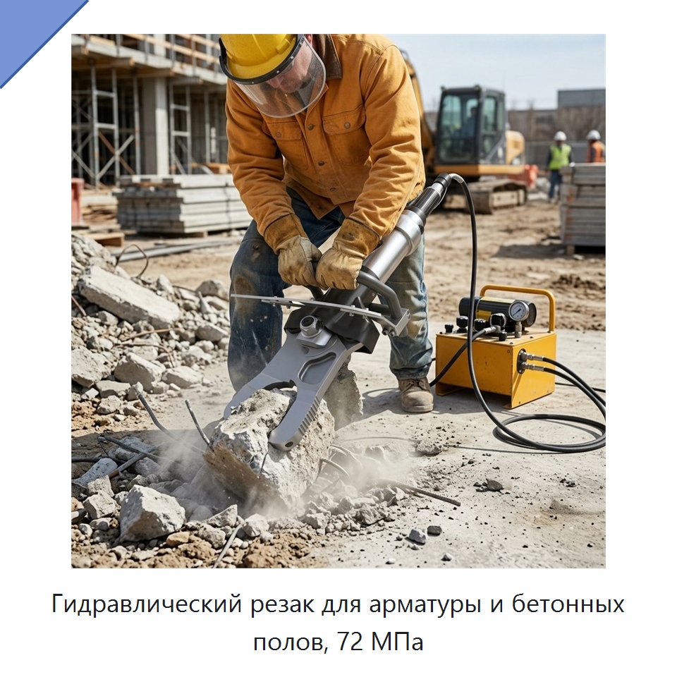 Гидравлический резак для арматуры и бетонных полов, 72 МПа — Специальная строительная техника