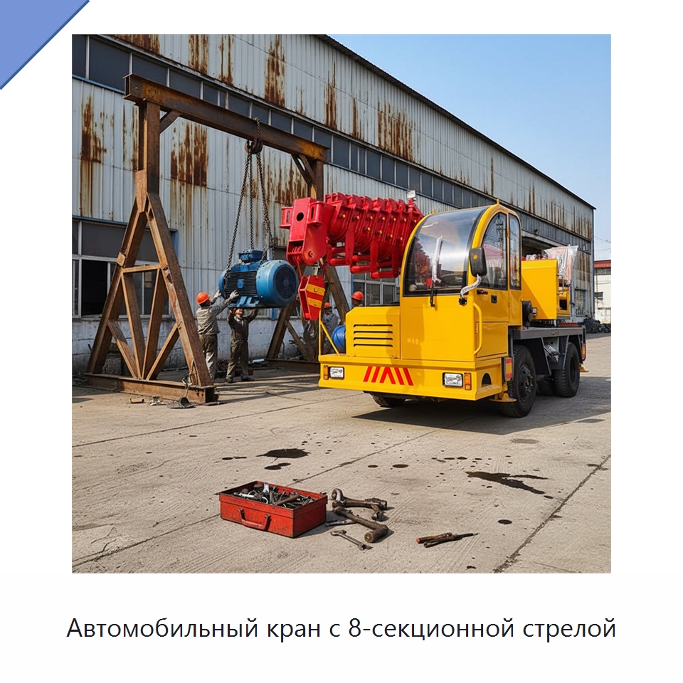 Автомобильный кран с 8-секционной стрелой — Краны