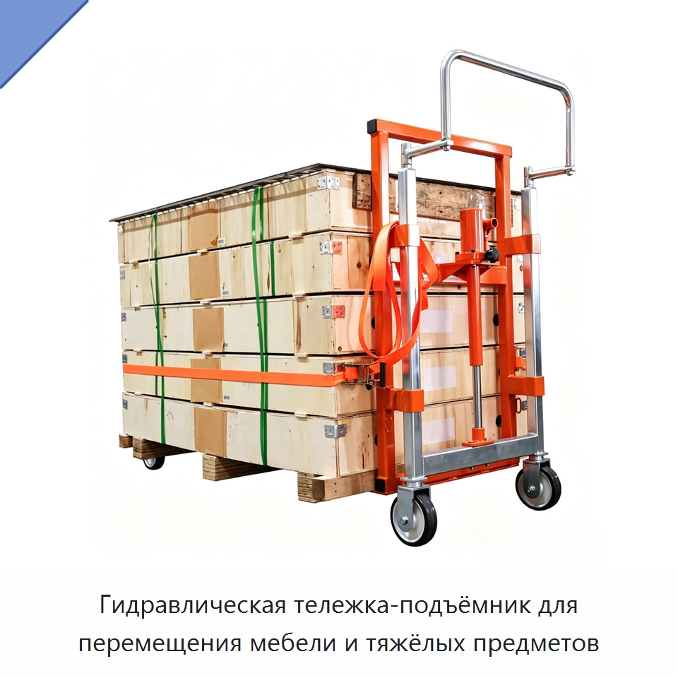 Гидравлическая тележка-подъёмник для перемещения мебели и тяжёлых предметов — Специальный гидравлический инструмент