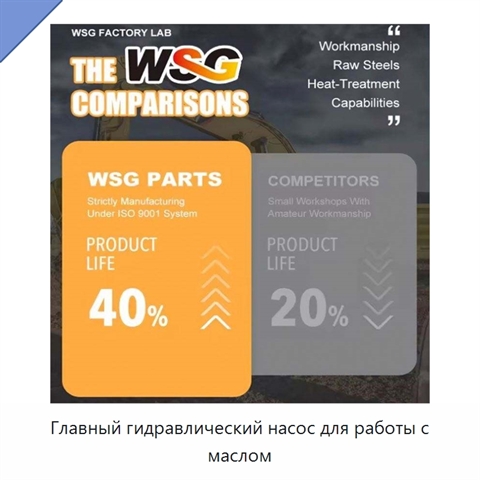 Главный гидравлический насос для работы с маслом