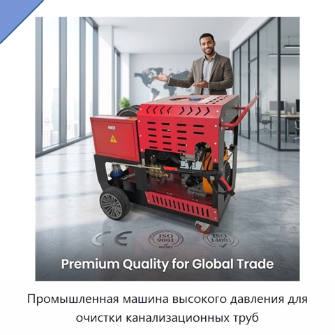 Промышленная машина высокого давления для очистки канализационных труб