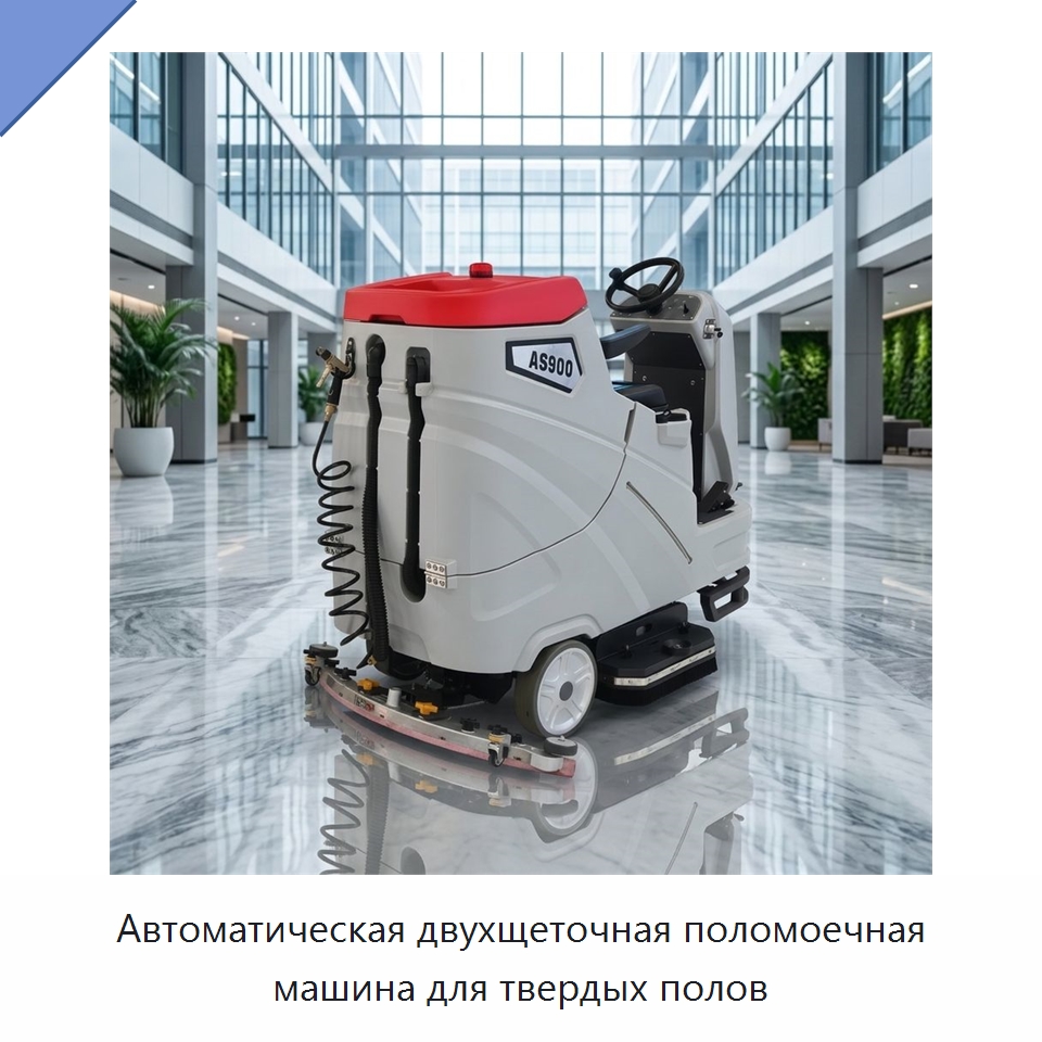 Автоматическая двухщеточная поломоечная машина для твердых полов — Подметальные машины