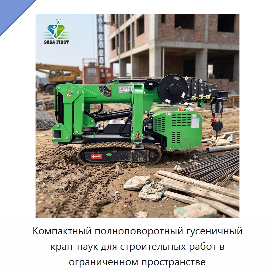 Компактный полноповоротный гусеничный кран-паук для строительных работ в ограниченном пространстве — Краны