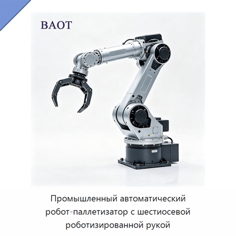 Промышленный автоматический робот-паллетизатор с шестиосевой роботизированной рукой