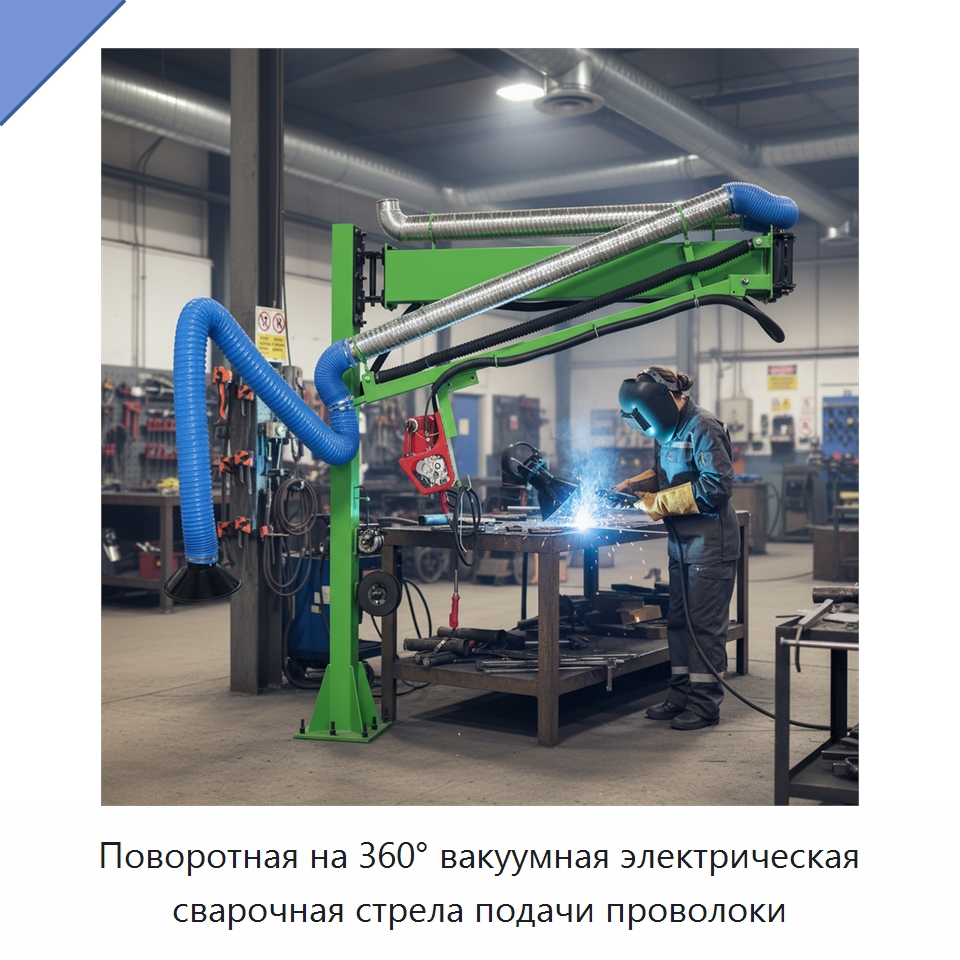 Поворотная на 360° вакуумная электрическая сварочная стрела подачи проволоки — Сварочные принадлежности и вспомогательное оборудование