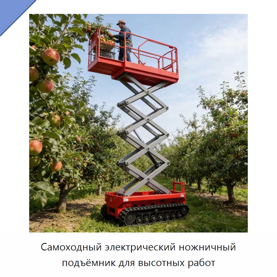 Самоходный электрический ножничный подъёмник для высотных работ — Подъемные столы