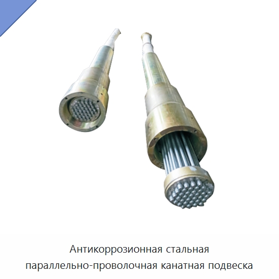 Антикоррозионная стальная параллельно-проволочная канатная подвеска — Сортовой прокат