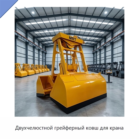 Двухчелюстной грейферный ковш для крана