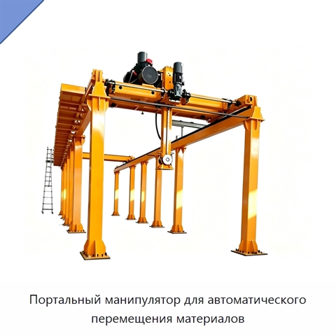 Портальный манипулятор для автоматического перемещения материалов