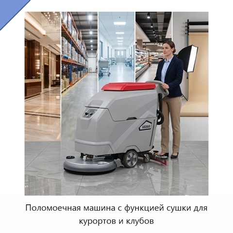 Поломоечная машина с функцией сушки для курортов и клубов