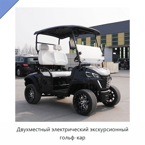 Двухместный электрический экскурсионный гольф-кар