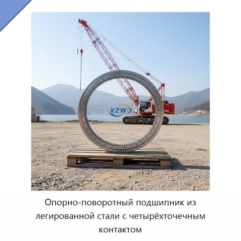 Опорно-поворотный подшипник из легированной стали с четырёхточечным контактом