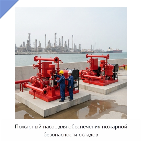 Пожарный насос для обеспечения пожарной безопасности складов