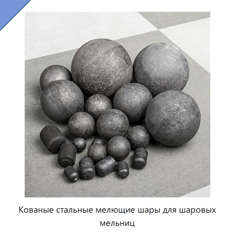 Кованые стальные мелющие шары для шаровых мельниц