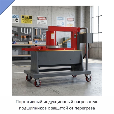 Портативный индукционный нагреватель подшипников с защитой от перегрева