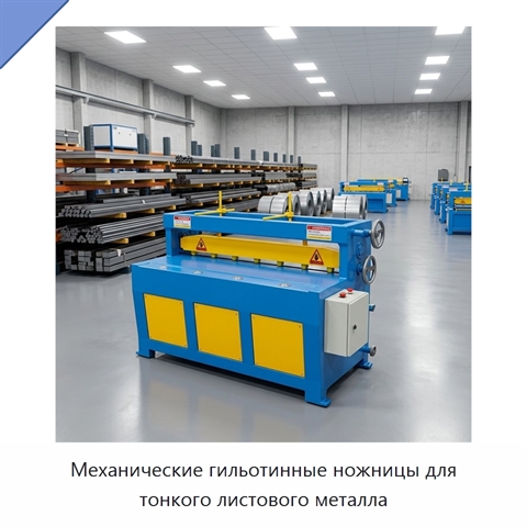 Механические гильотинные ножницы для тонкого листового металла