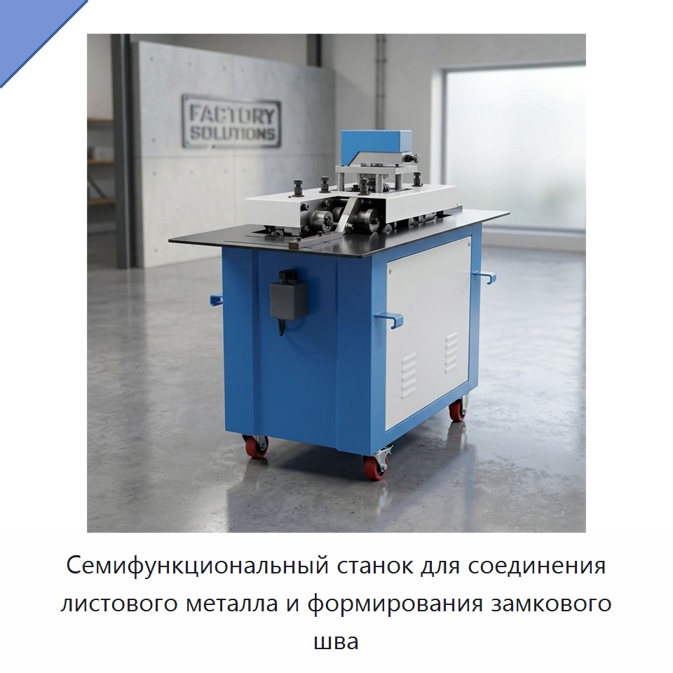 Семифункциональный станок для соединения листового металла и формирования замкового шва
