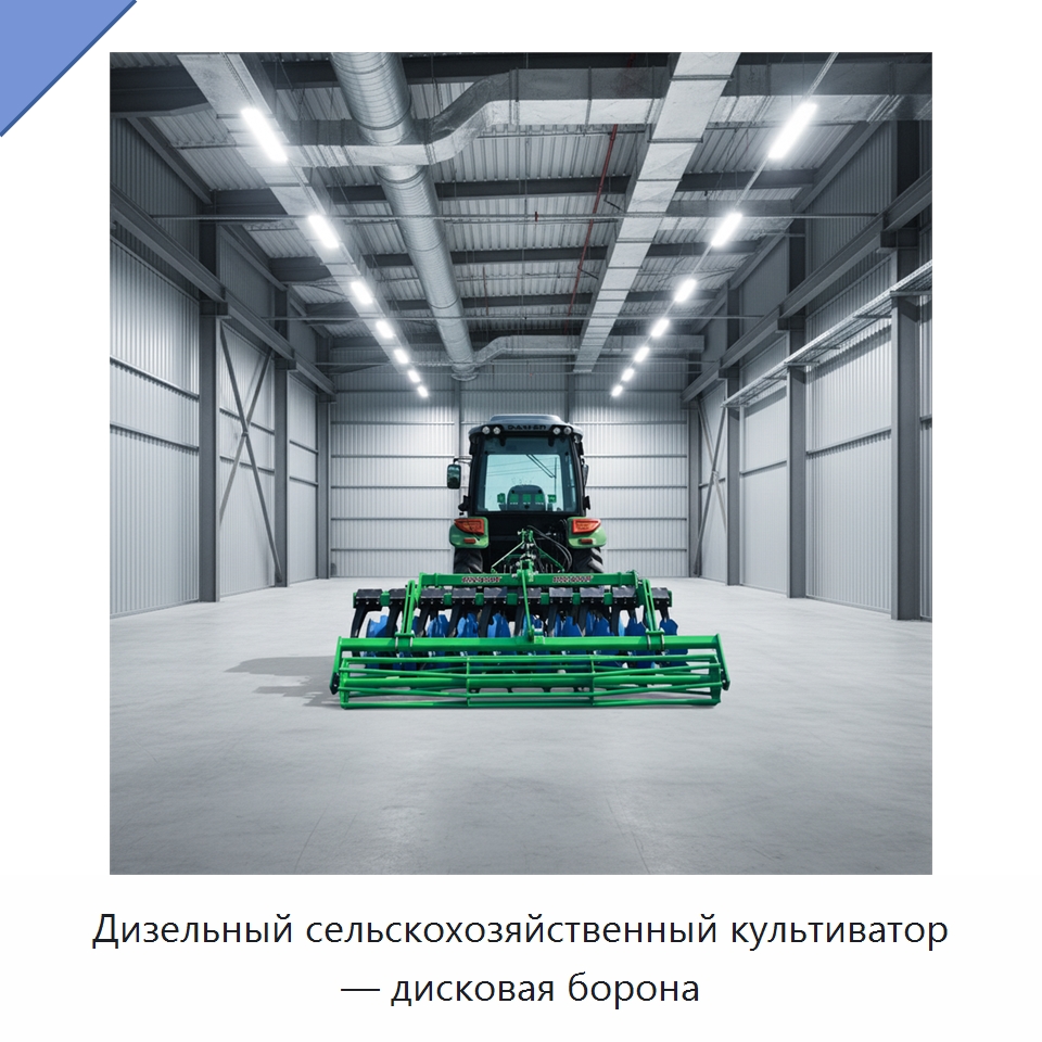 Дизельный сельскохозяйственный культиватор — дисковая борона