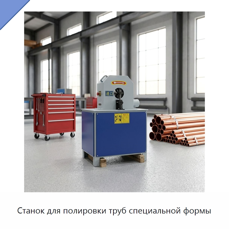 Станок для полировки труб специальной формы — Полировальные станки по металлу