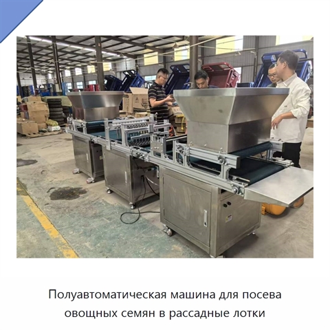 Полуавтоматическая машина для посева овощных семян в рассадные лотки
