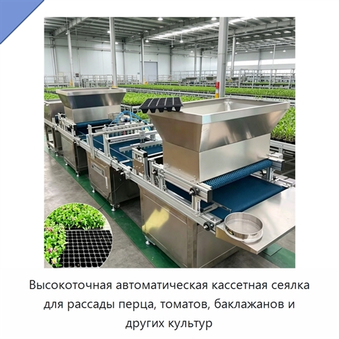 Высокоточная автоматическая кассетная сеялка для рассады перца, томатов, баклажанов и других культур