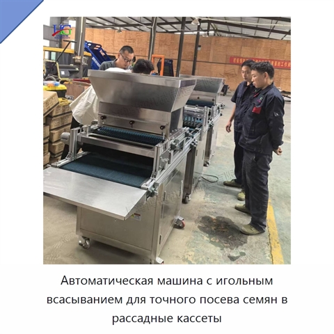 Автоматическая машина с игольным всасыванием для точного посева семян в рассадные кассеты