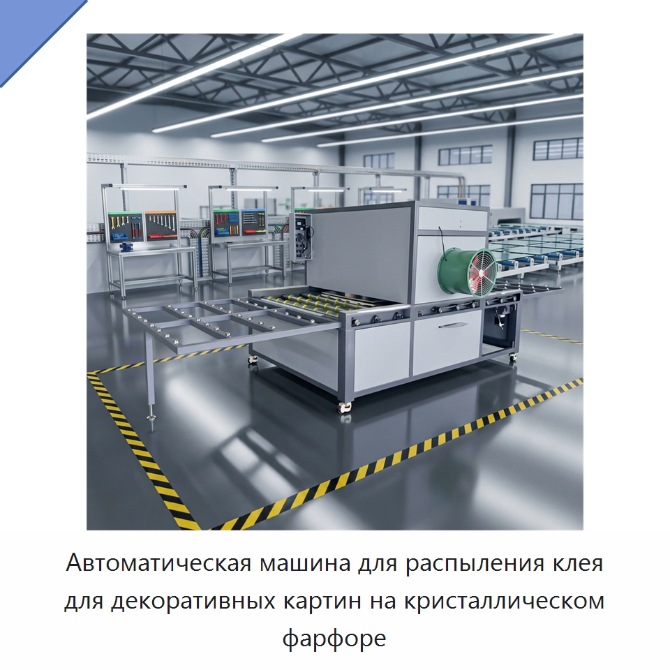 Автоматическая машина для распыления клея для декоративных картин на кристаллическом фарфоре — Промышленное оборудование