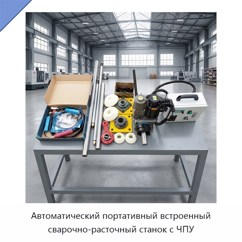 Автоматический портативный встроенный сварочно-расточный станок с ЧПУ