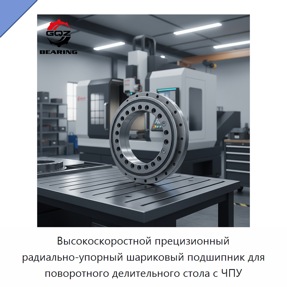 Высокоскоростной прецизионный радиально-упорный шариковый подшипник для поворотного делительного стола с ЧПУ — Радиально-упорные шариковые подшипники