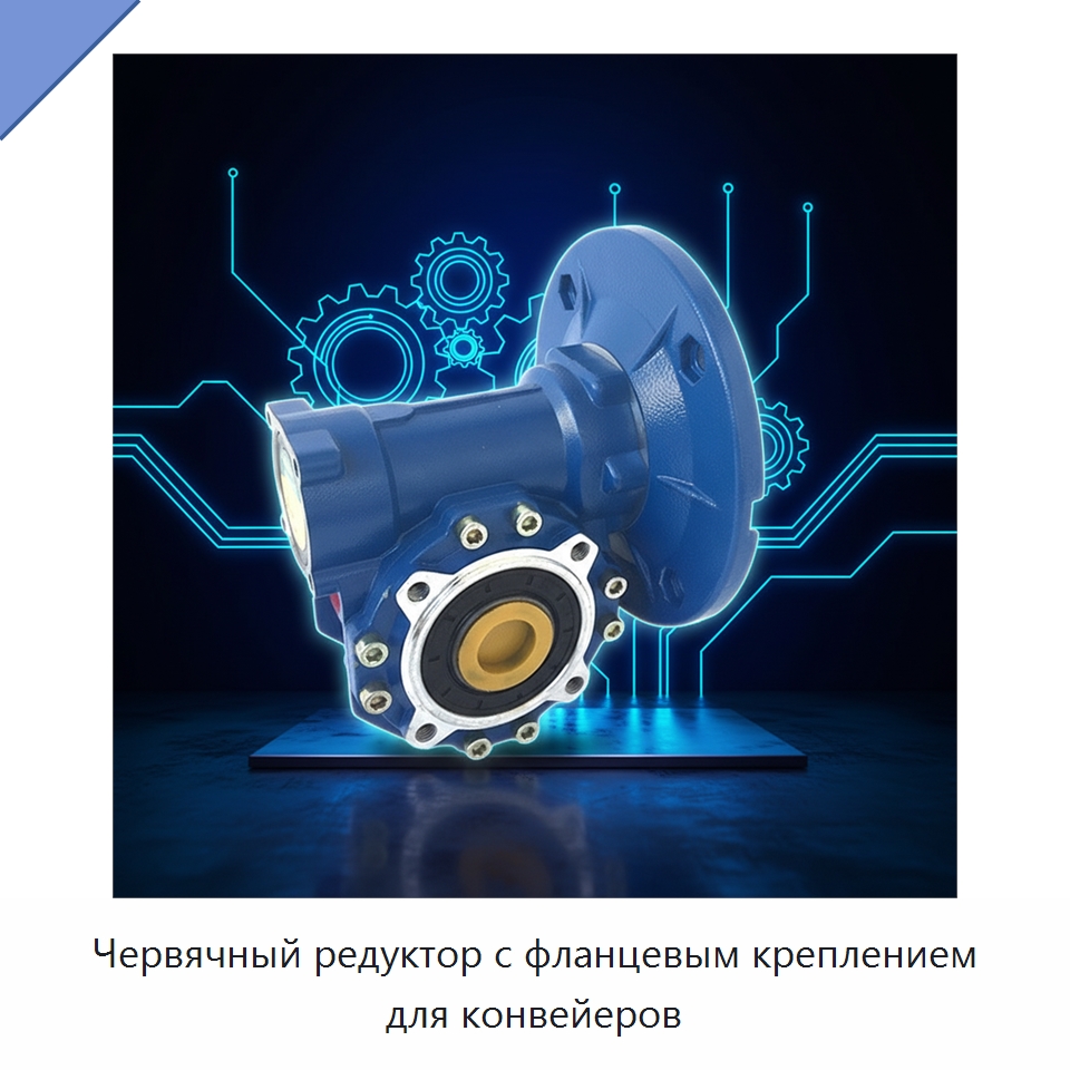 Червячный редуктор с фланцевым креплением для конвейеров — Редукторы