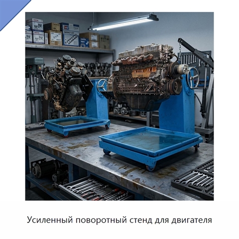 Усиленный поворотный стенд для двигателя