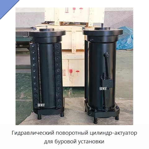 Гидравлический поворотный цилиндр-актуатор для буровой установки
