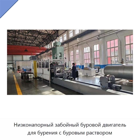 Низконапорный забойный буровой двигатель для бурения с буровым раствором