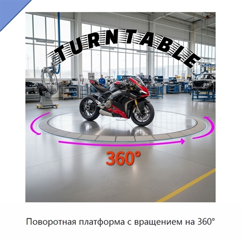Поворотная платформа с вращением на 360°