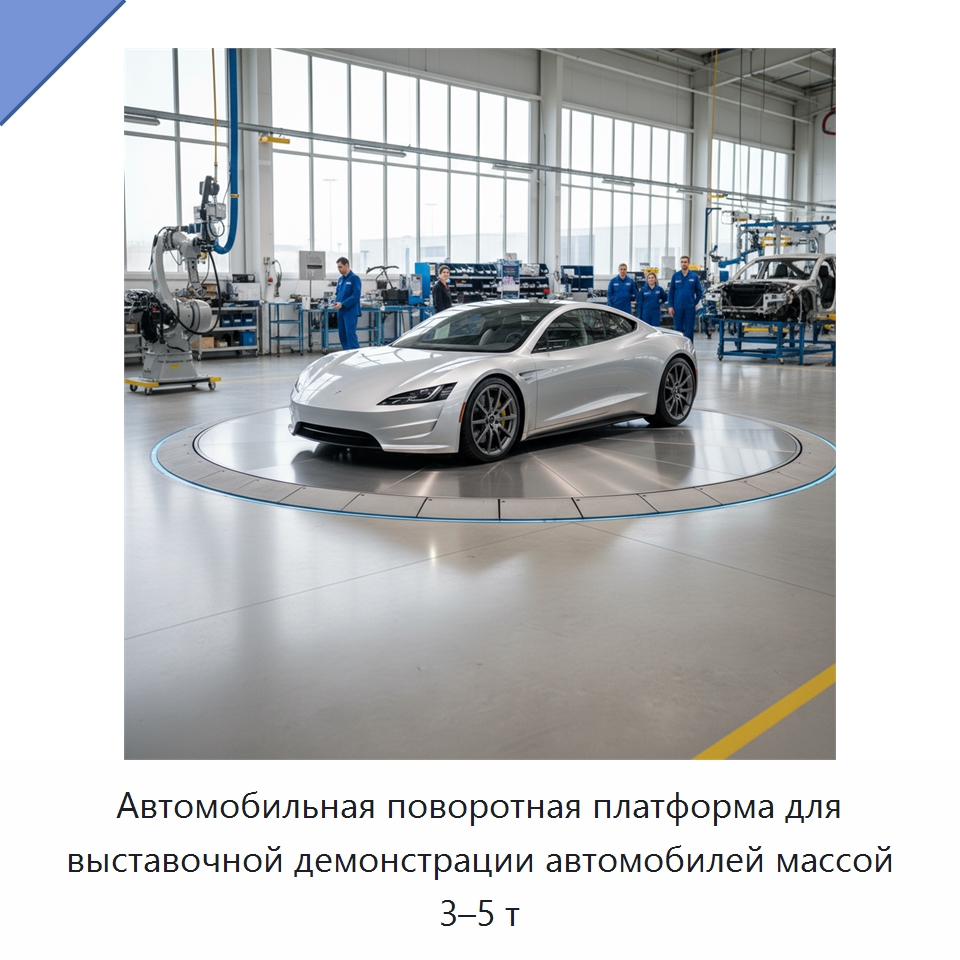 Автомобильная поворотная платформа для выставочной демонстрации автомобилей массой 3–5 т — Подъемные столы