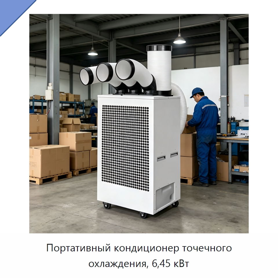 Портативный кондиционер точечного охлаждения, 6,45 кВт — Кондиционеры