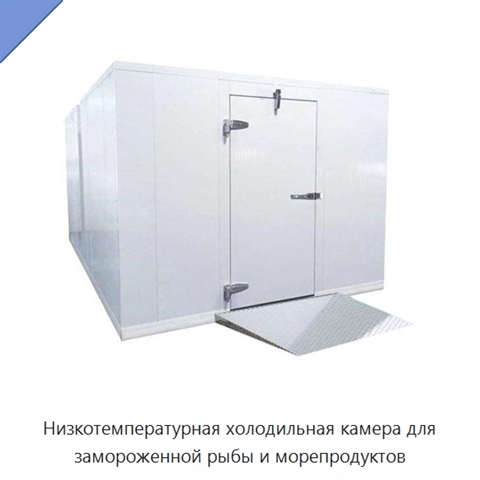 Низкотемпературная холодильная камера для замороженной рыбы и морепродуктов