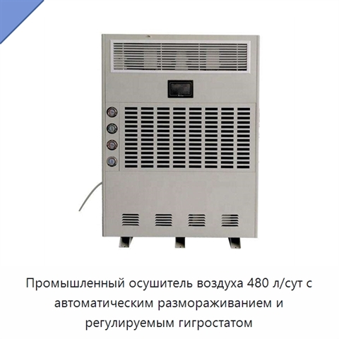 Промышленный осушитель воздуха 480 л/сут с автоматическим размораживанием и регулируемым гигростатом